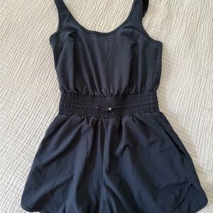 Abercrombie & Fitch Black One Piece Romper with Elastic Waist